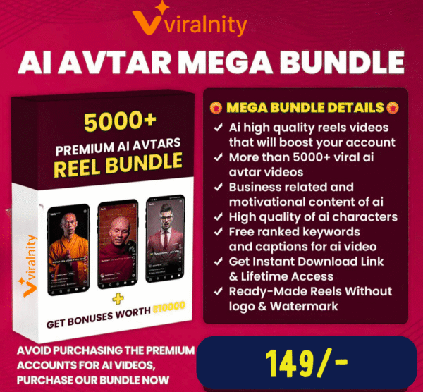 1000+ AI Avtar Reel bundle
